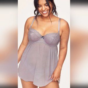 Lavender Babydoll Lingerie Lace New with Tags